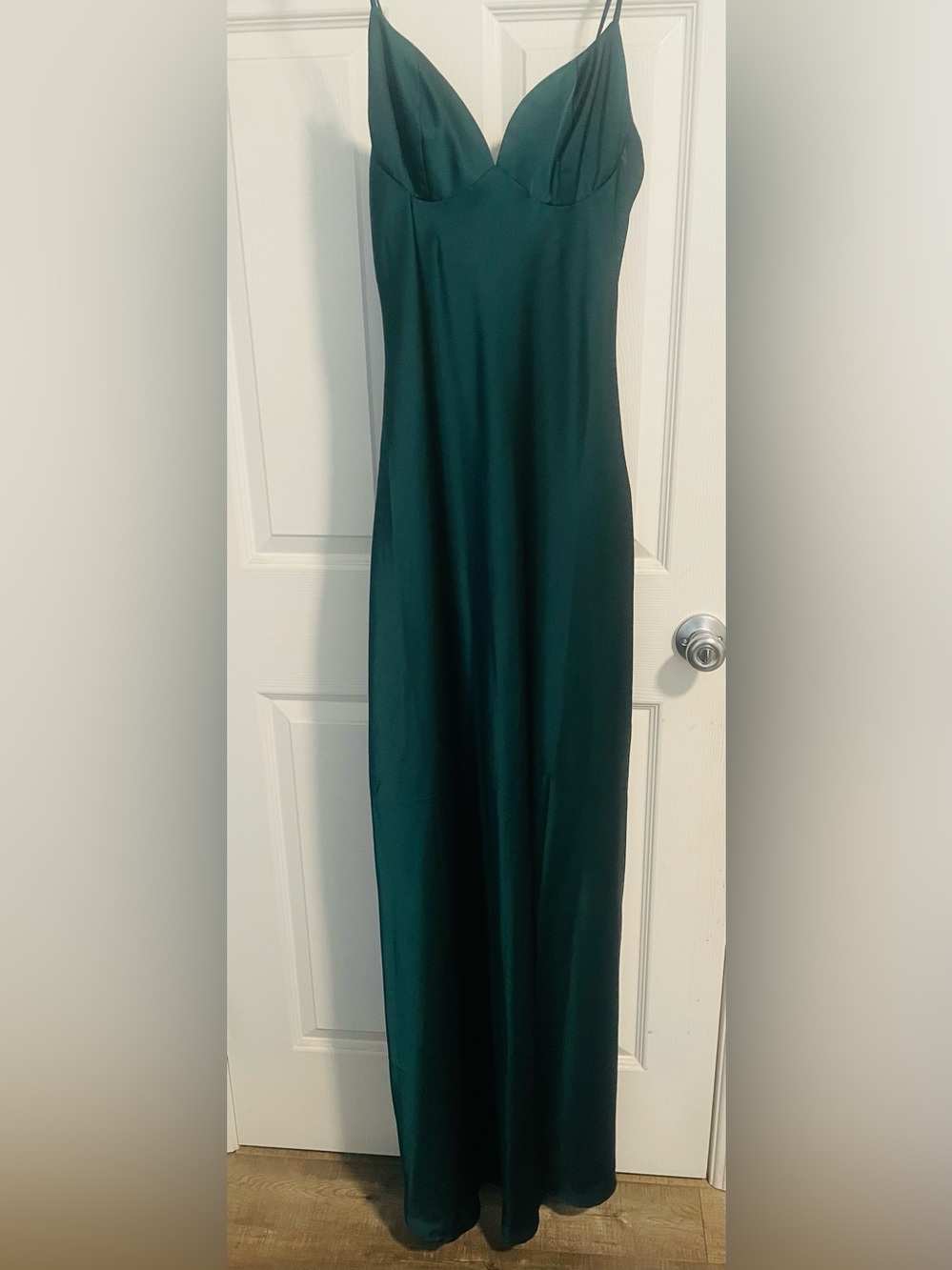 Windsor Sleek Sleeveless Maxi Dress in Deep Teal